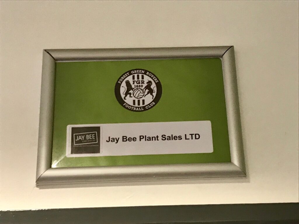 jay bee plant sales at forest green rovers