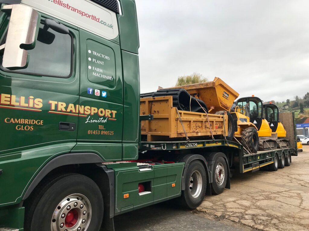 ellis transport delivering more plant machinery